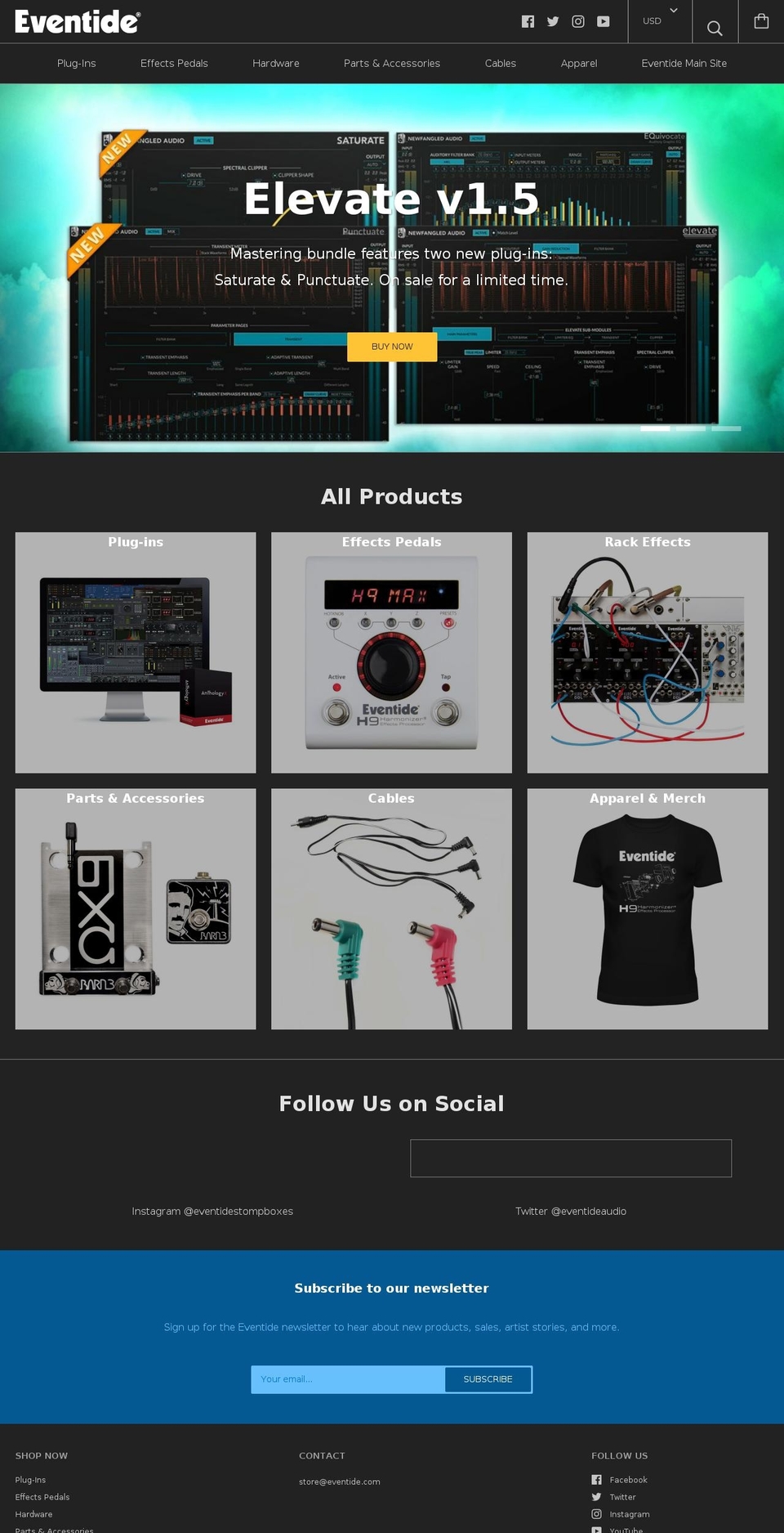 eventidestore.com shopify website screenshot