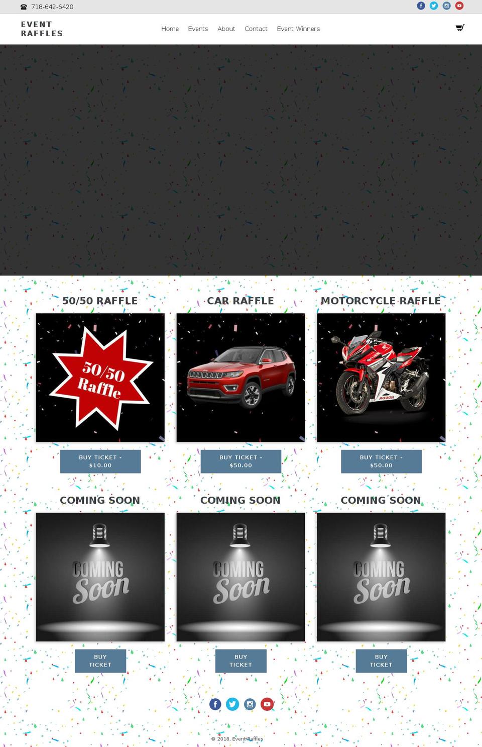 eventraffle.com — Shopify storefront screenshot
