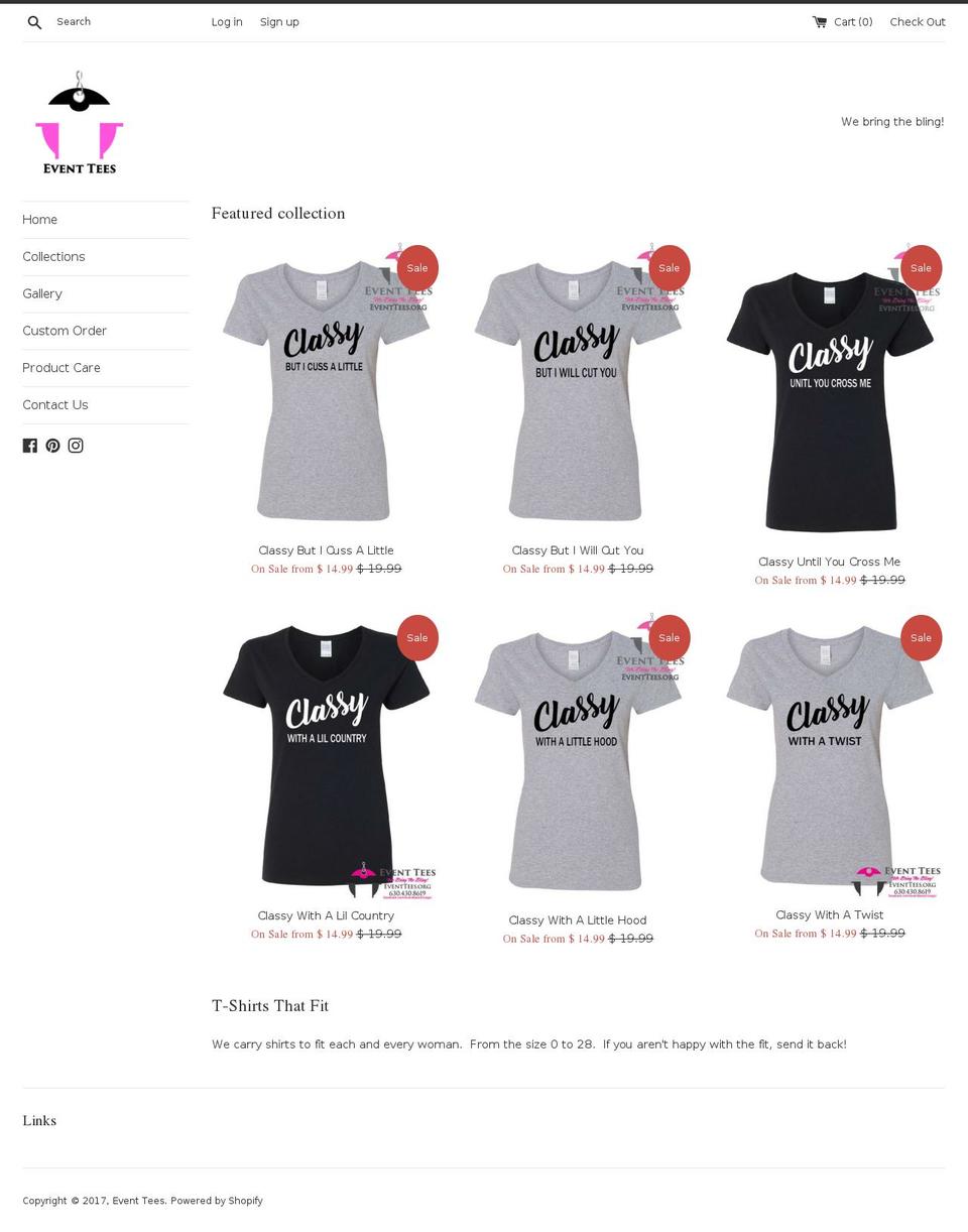 eventtees.org shopify website screenshot