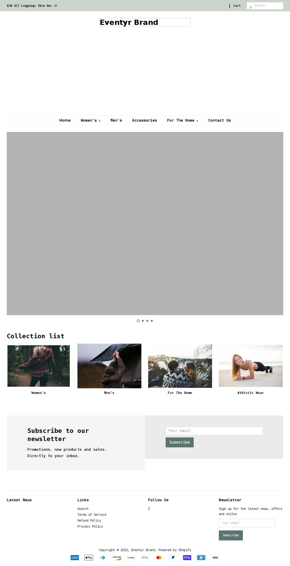 eventyrbrand.com shopify website screenshot
