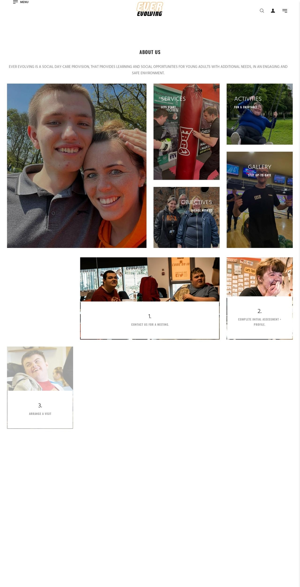 ever-evolving.org.uk shopify website screenshot