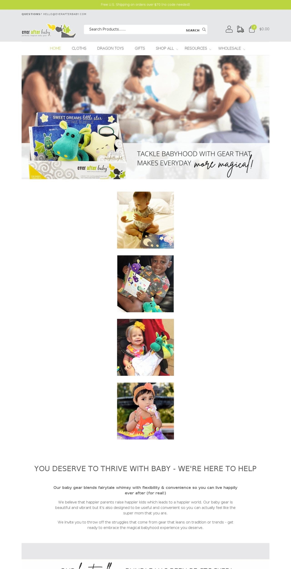 everafterbaby.com shopify website screenshot