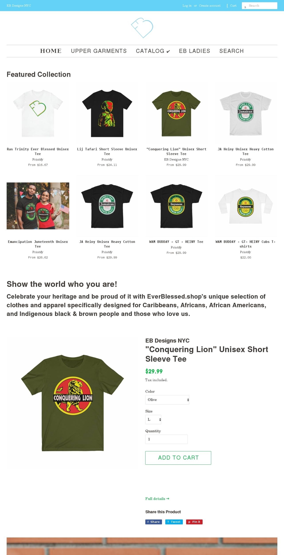 everblessed.shop shopify website screenshot