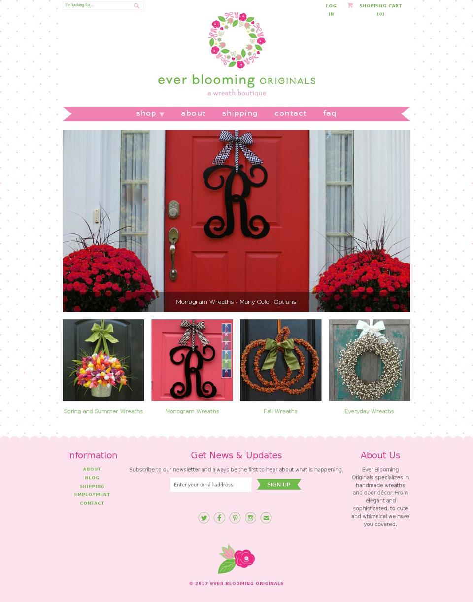 everbloomingoriginal.com shopify website screenshot