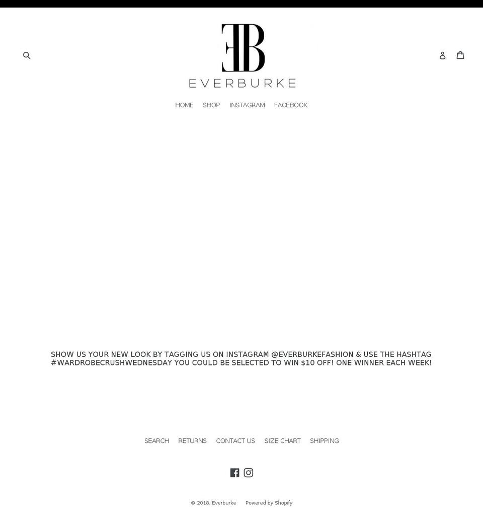 everburke.com — Shopify storefront screenshot