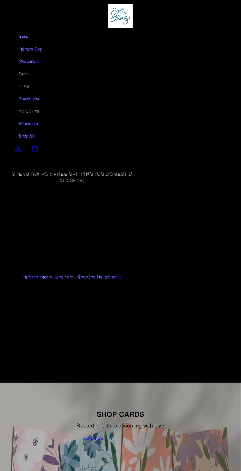 everelling.com shopify website screenshot