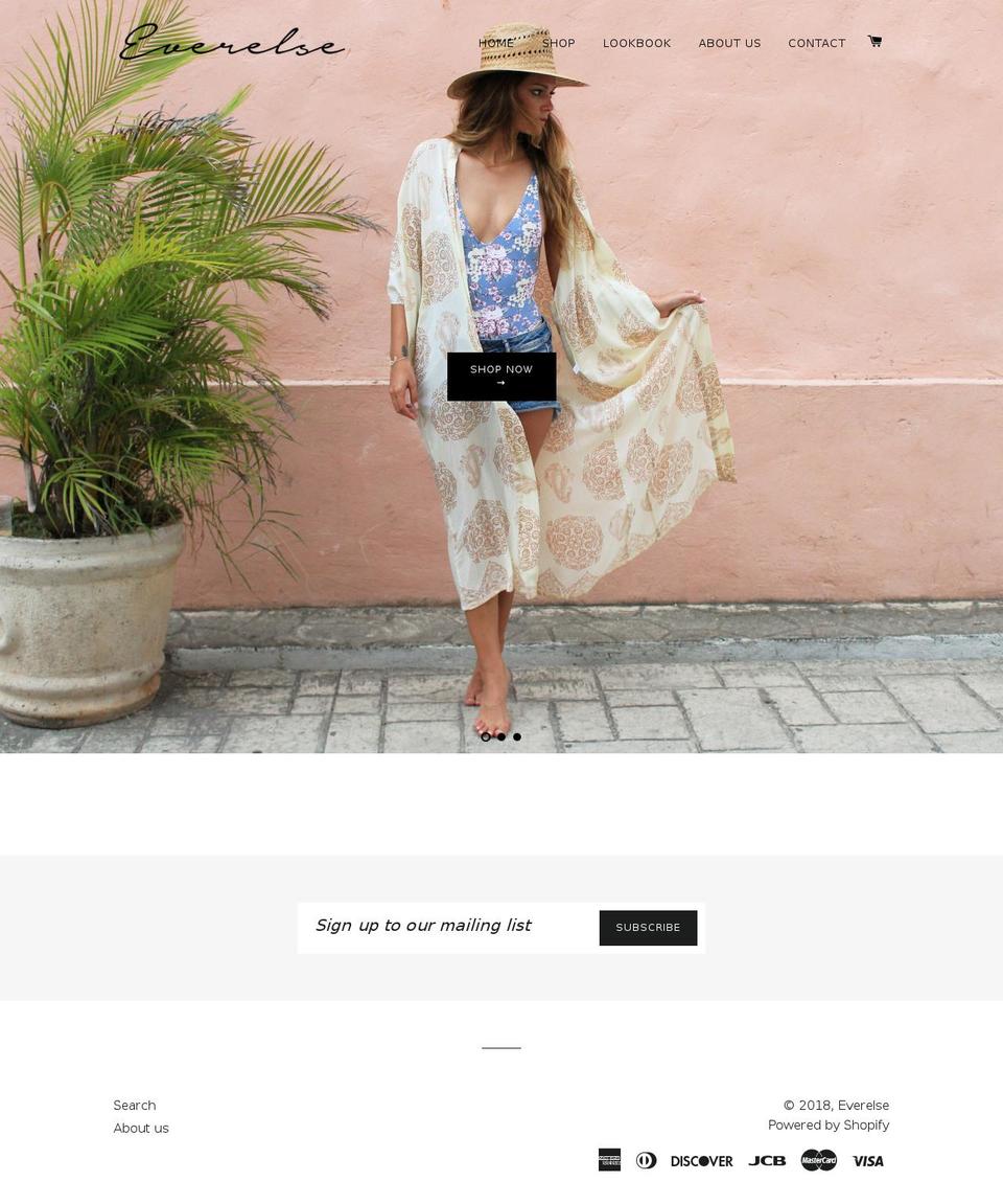 everelse.com — Shopify storefront screenshot