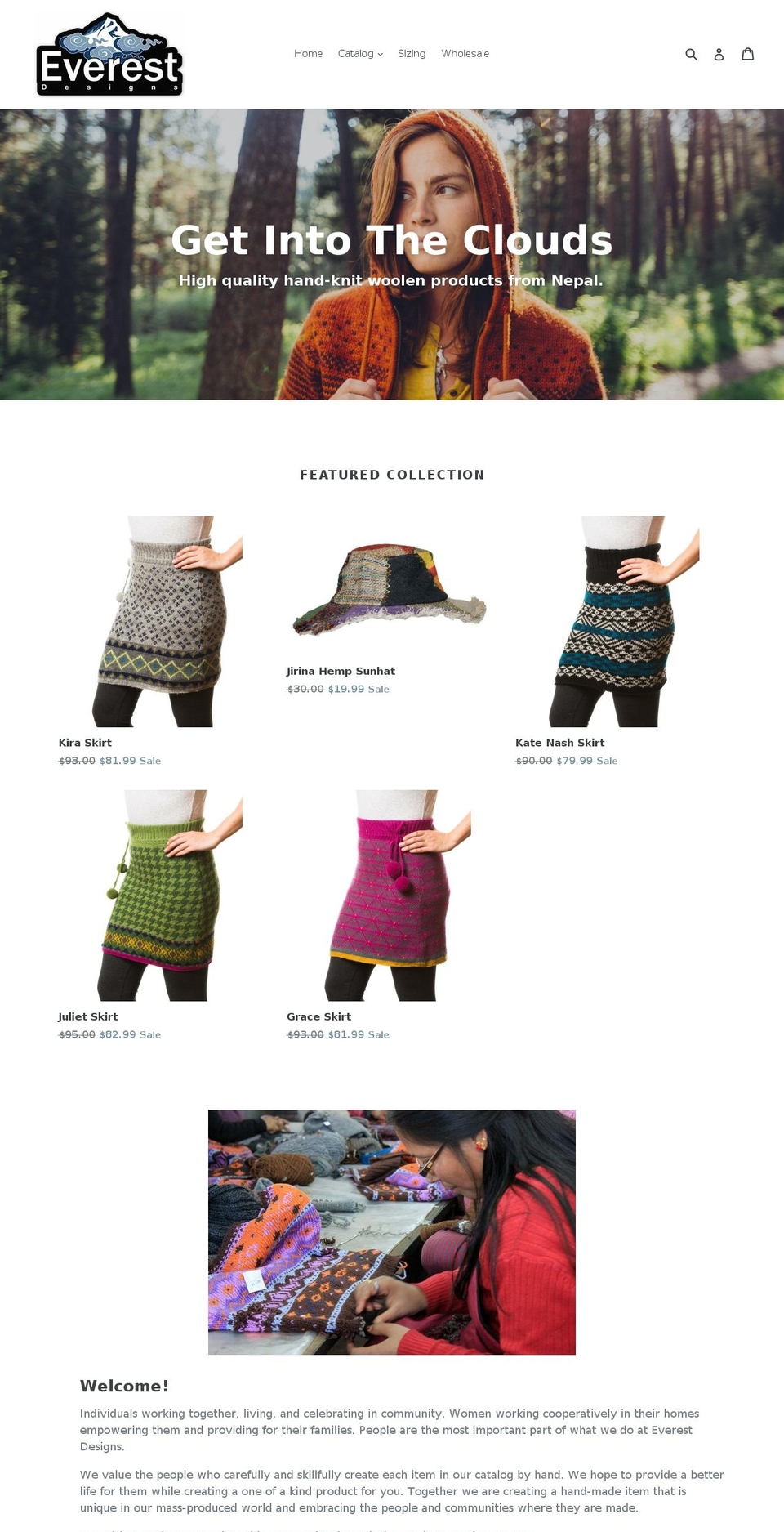 everest-designs.com shopify website screenshot