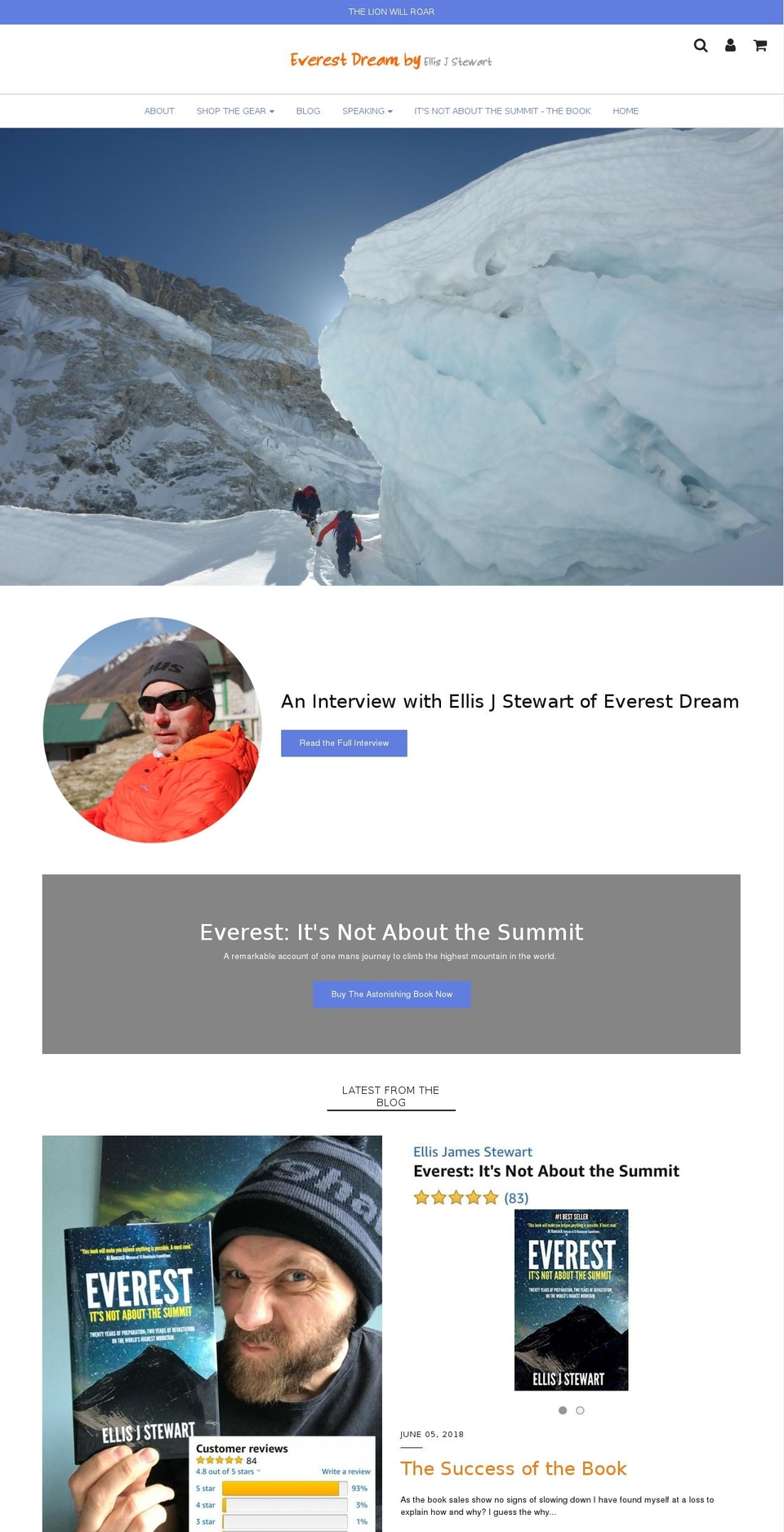 everest-dream.com shopify website screenshot