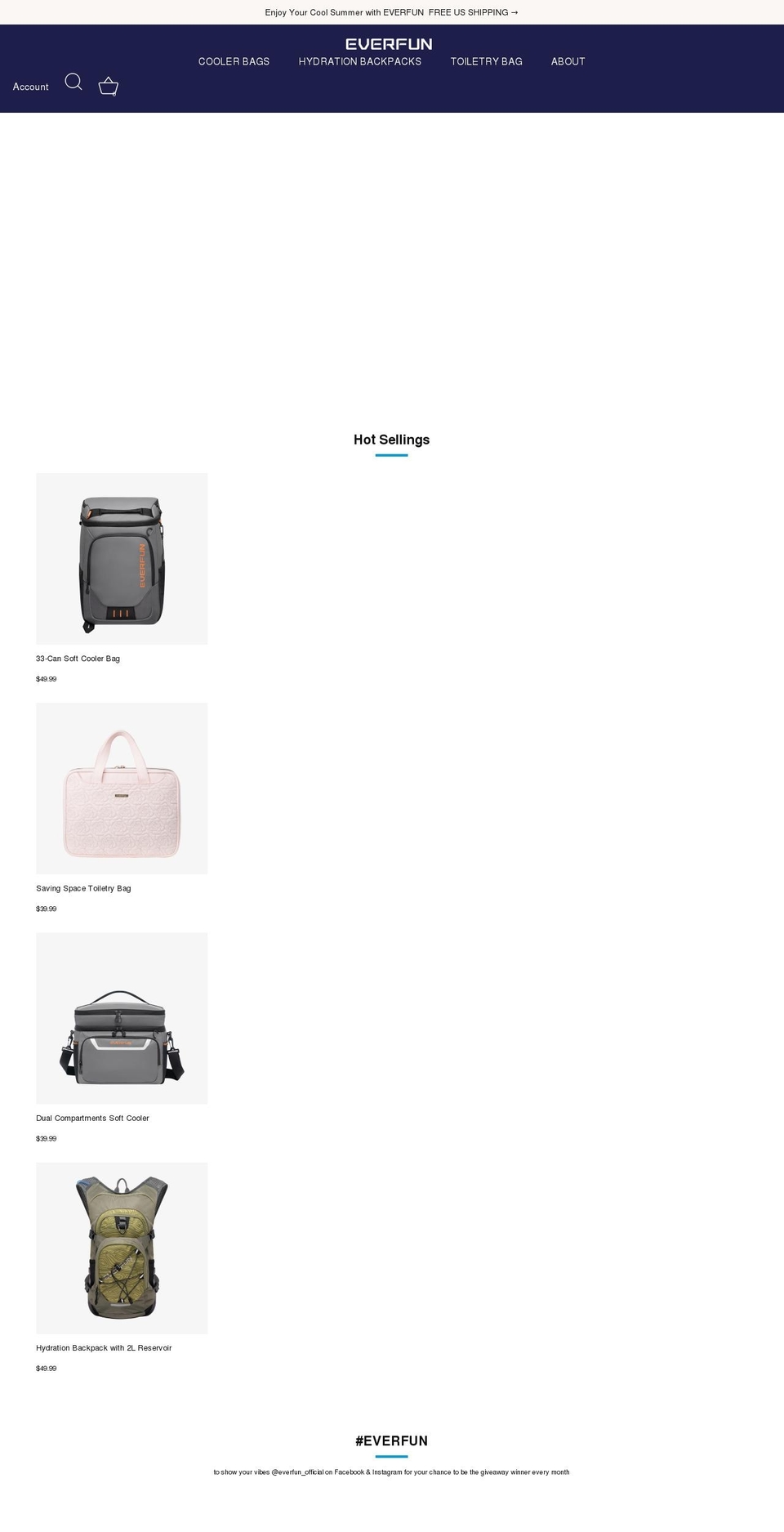 everfun.com shopify website screenshot