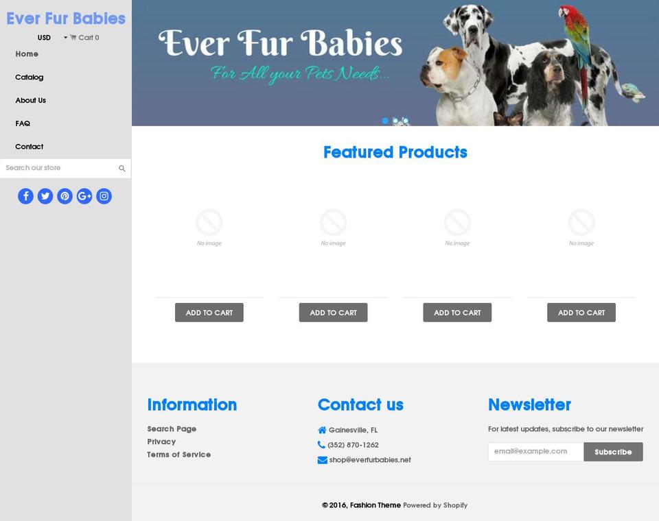 everfurbabies.com — Shopify storefront screenshot