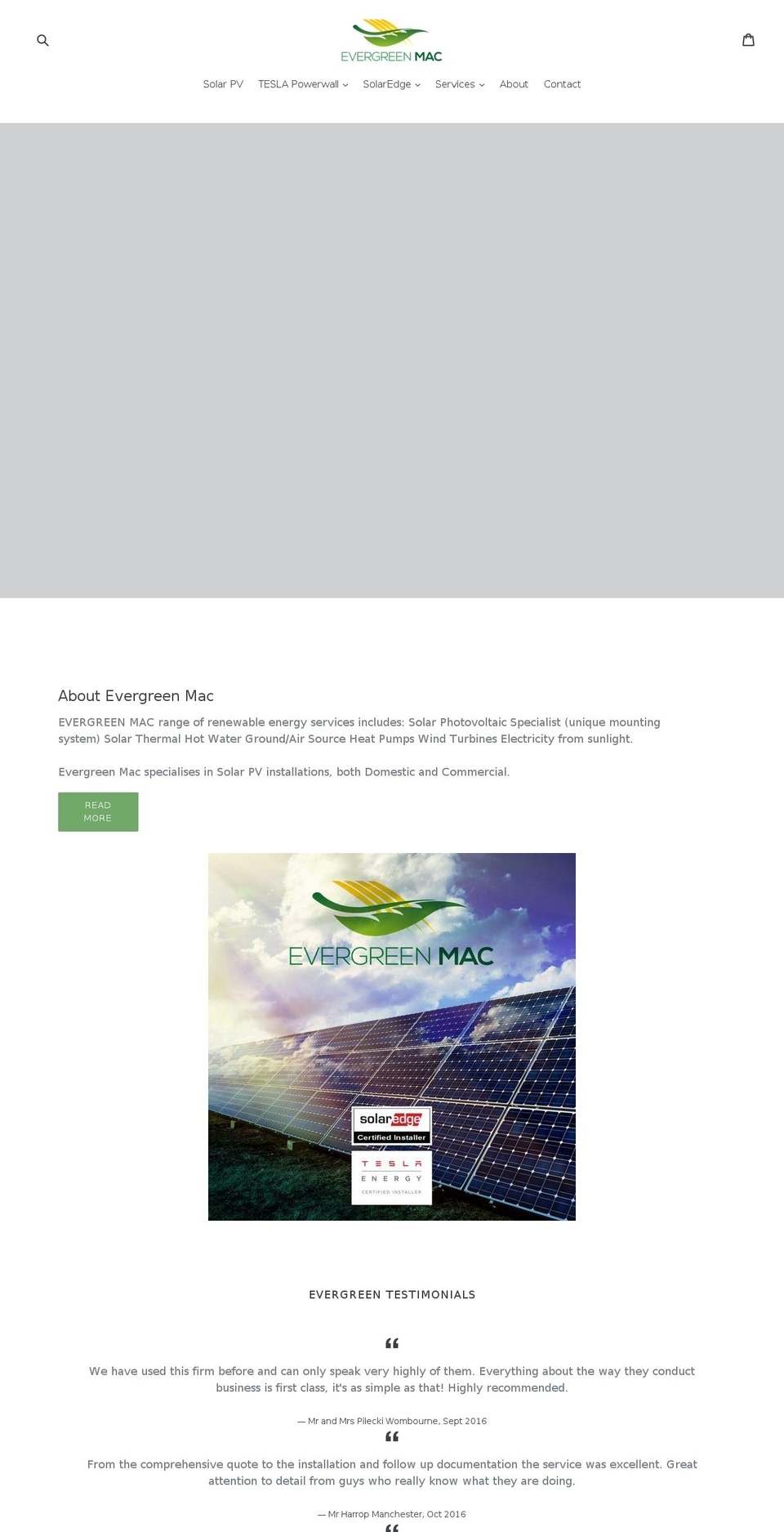 evergreenmac.com — Shopify storefront screenshot