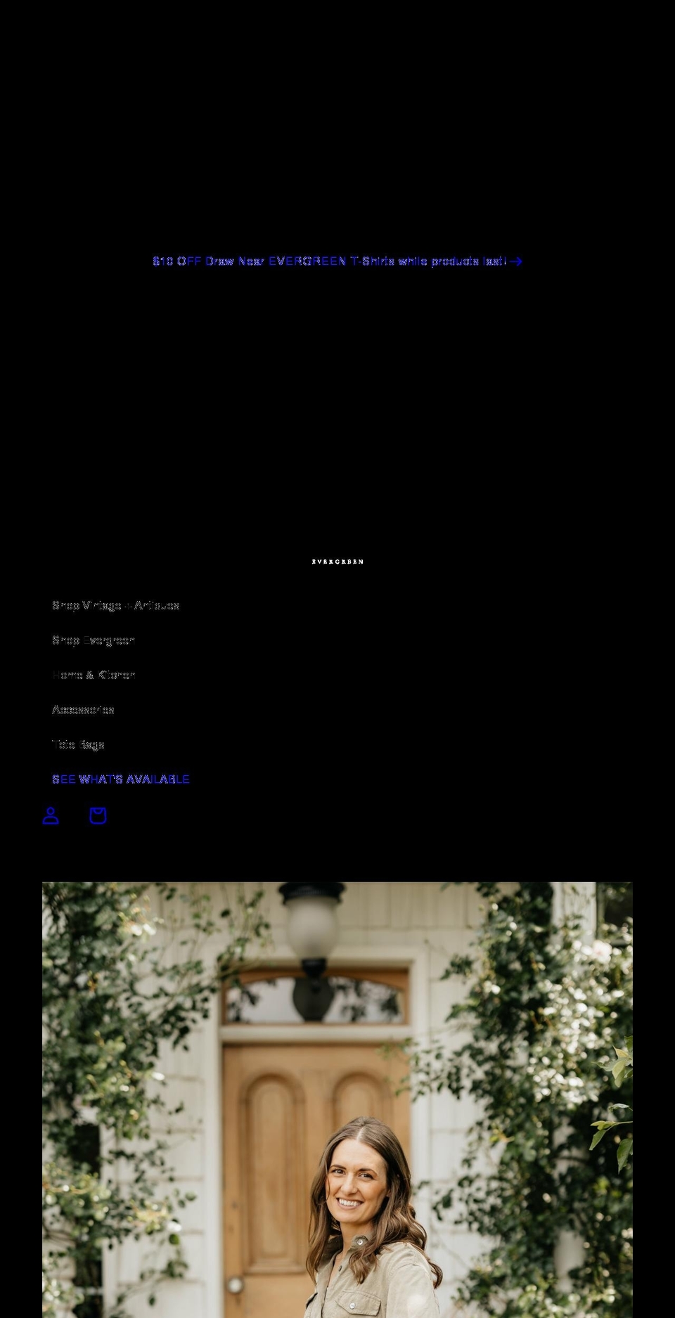 evergreenstudiostore.com shopify website screenshot