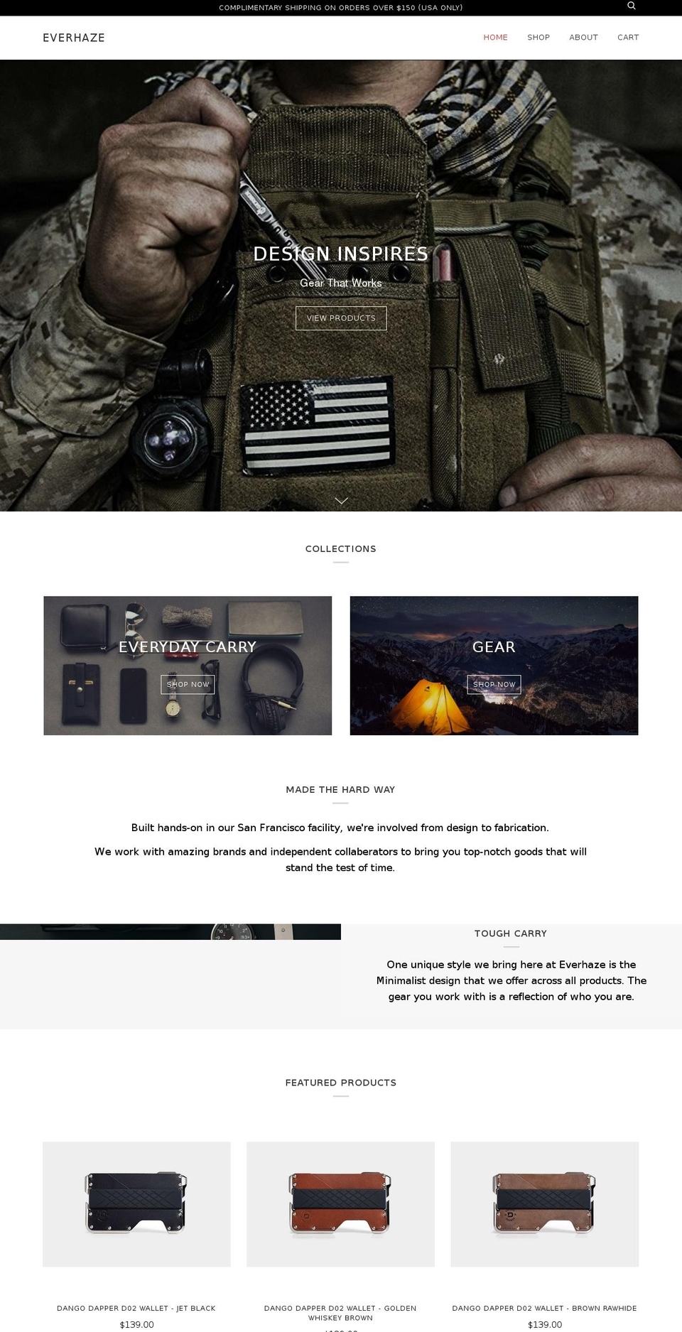 everhaze.com — Shopify storefront screenshot