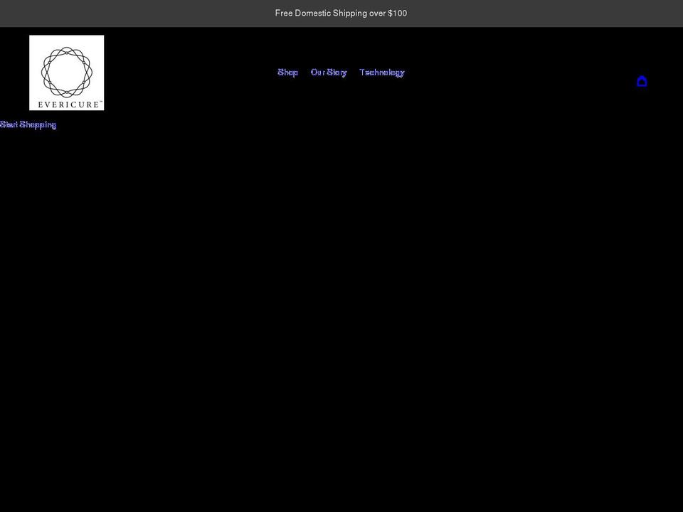 evericure.com shopify website screenshot