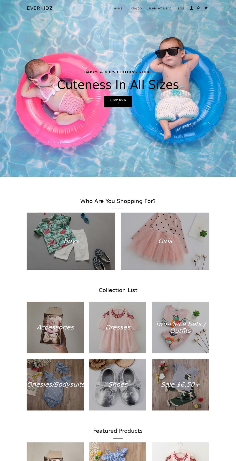 everkidz.com — Shopify storefront screenshot