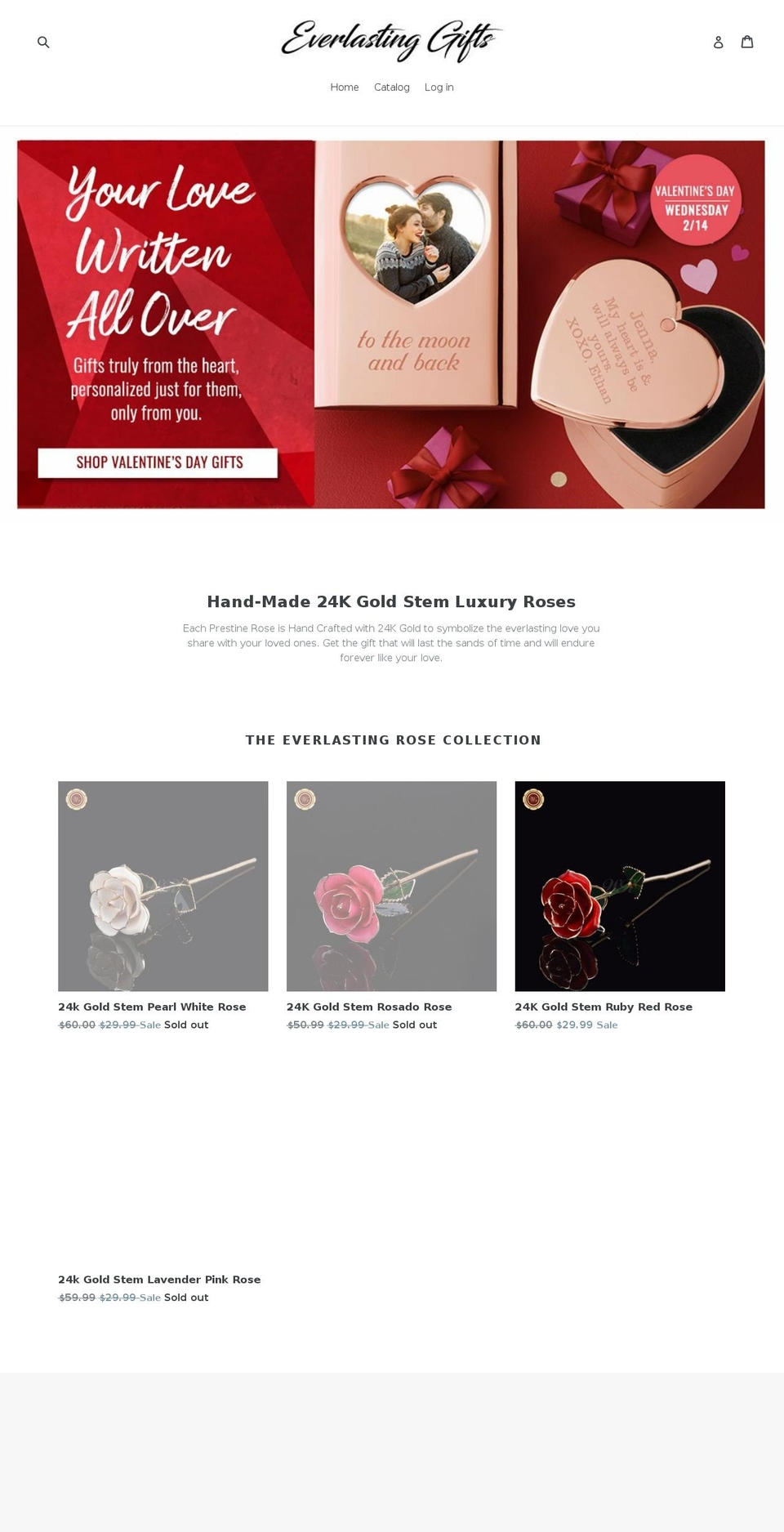 everlasting-gifts.com — Shopify storefront screenshot