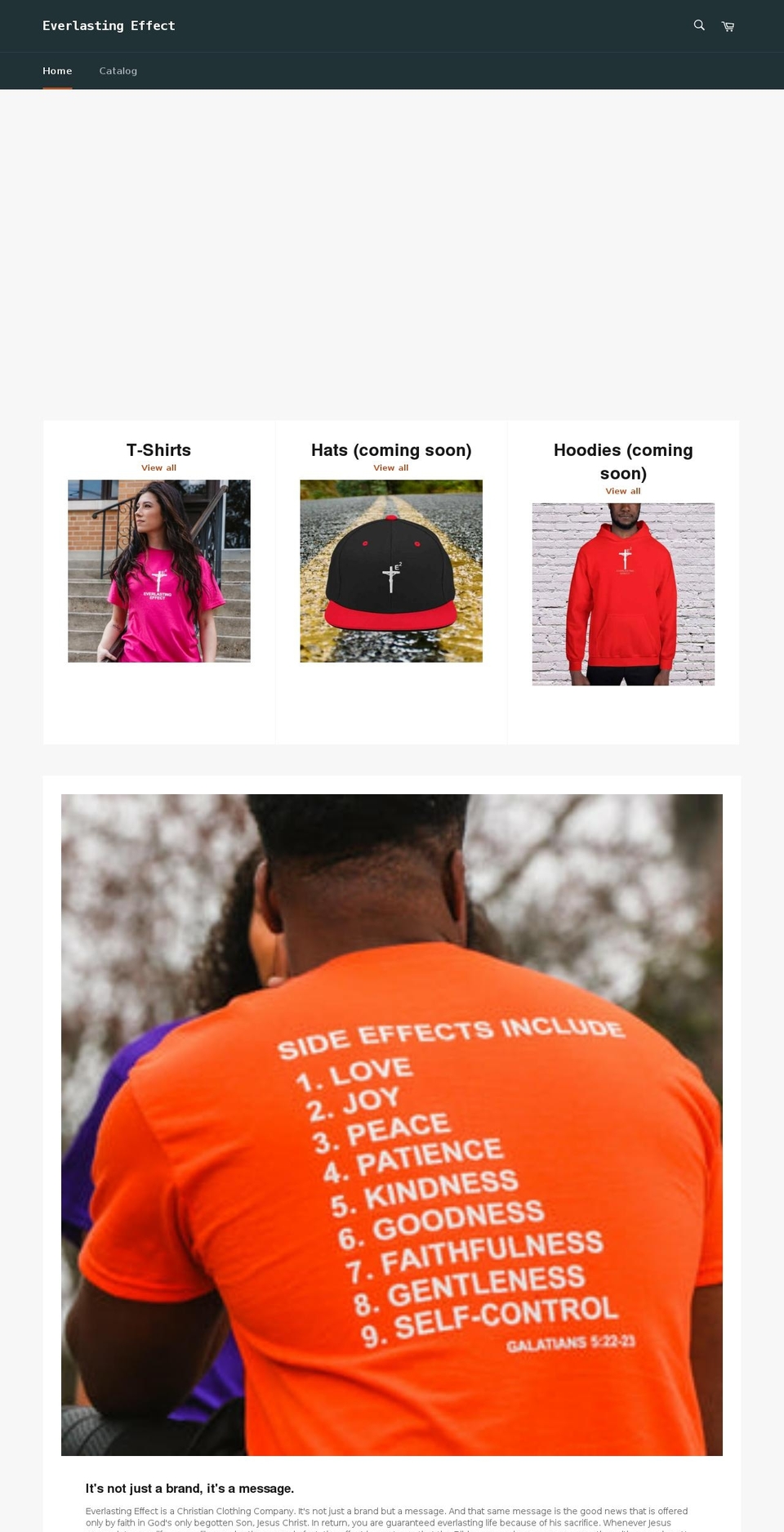 everlastingeffect.com shopify website screenshot