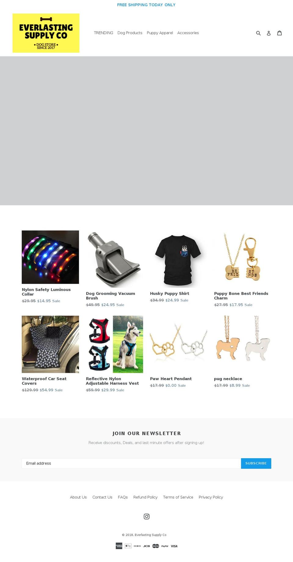 everlastingsupply.com shopify website screenshot