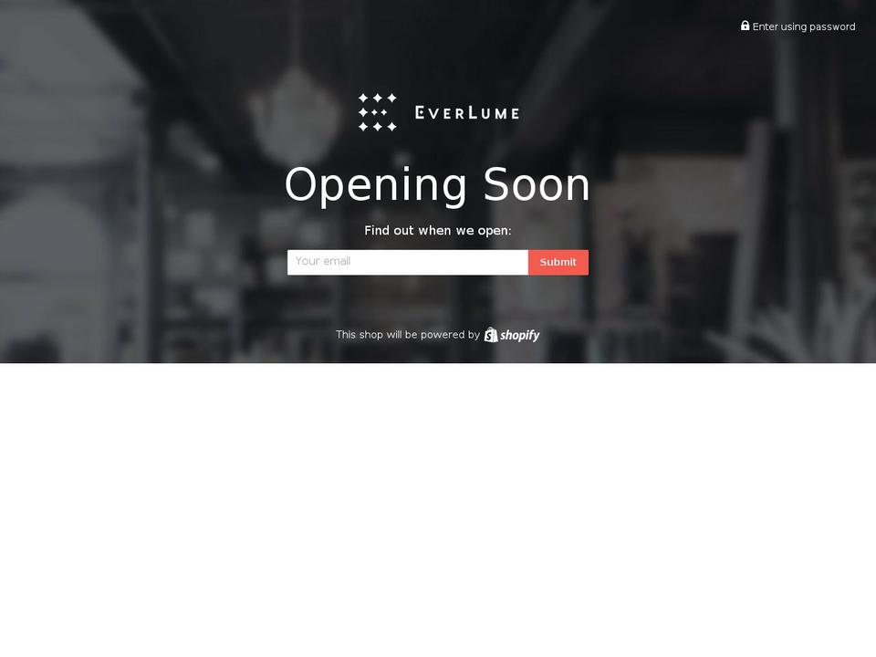 everlume.com shopify website screenshot