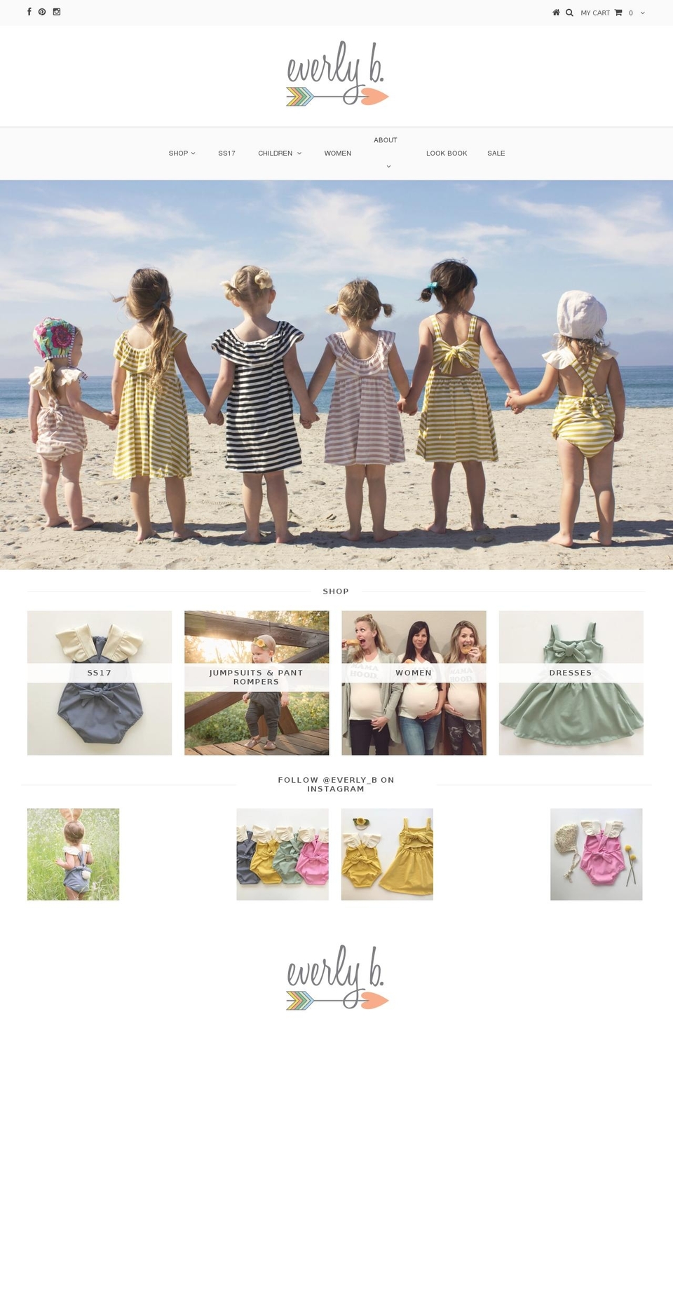 everlyb.com shopify website screenshot