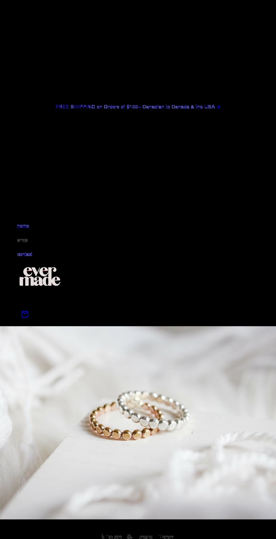 evermadestudio.com shopify website screenshot