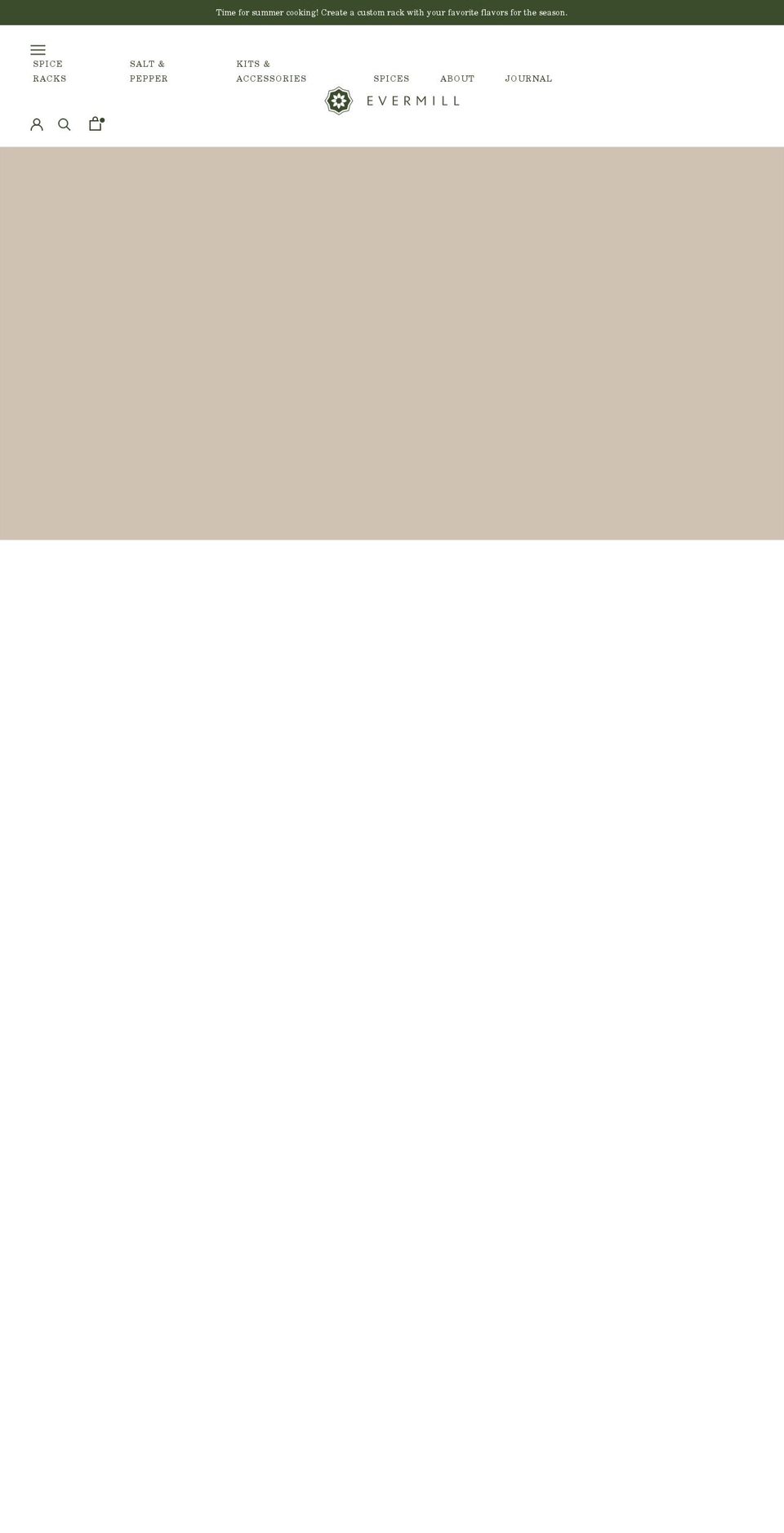 evermill.com shopify website screenshot