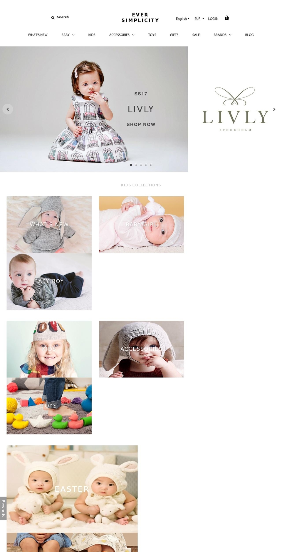 eversimplicity.com shopify website screenshot