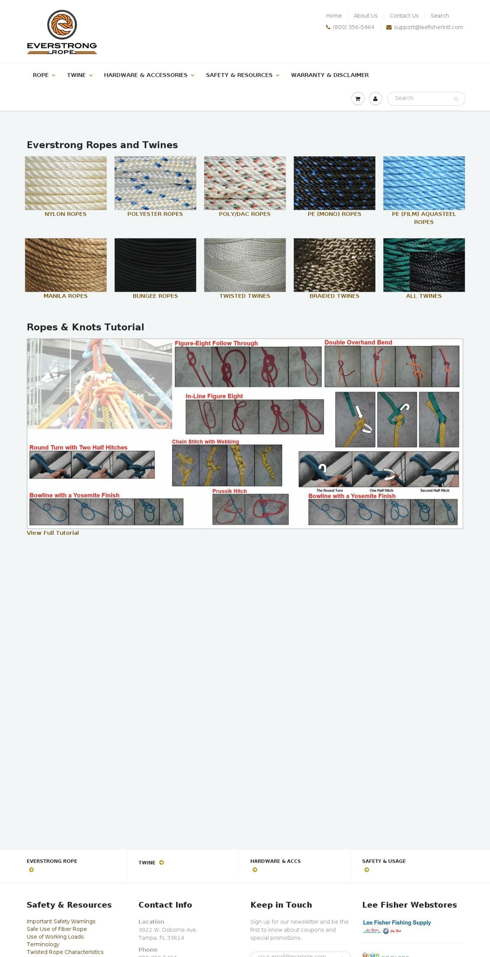 everstrongrope.com — Shopify storefront screenshot