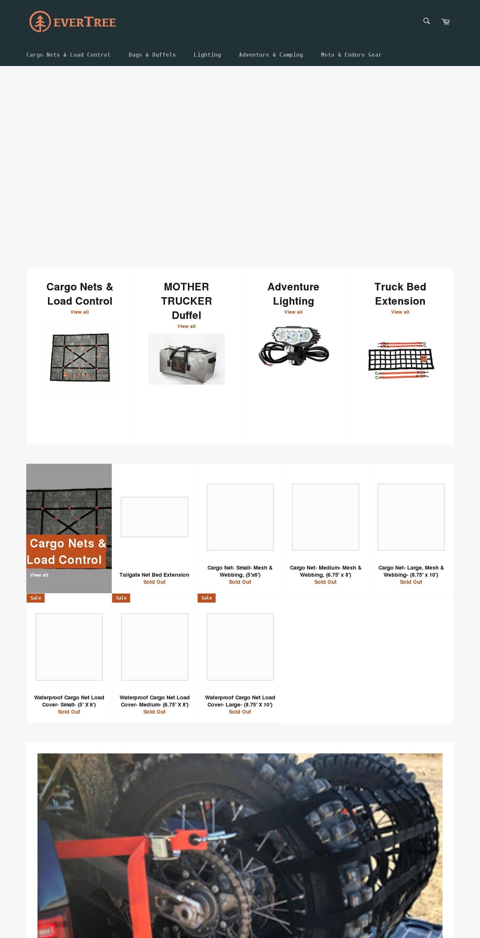 evertreegear.com shopify website screenshot