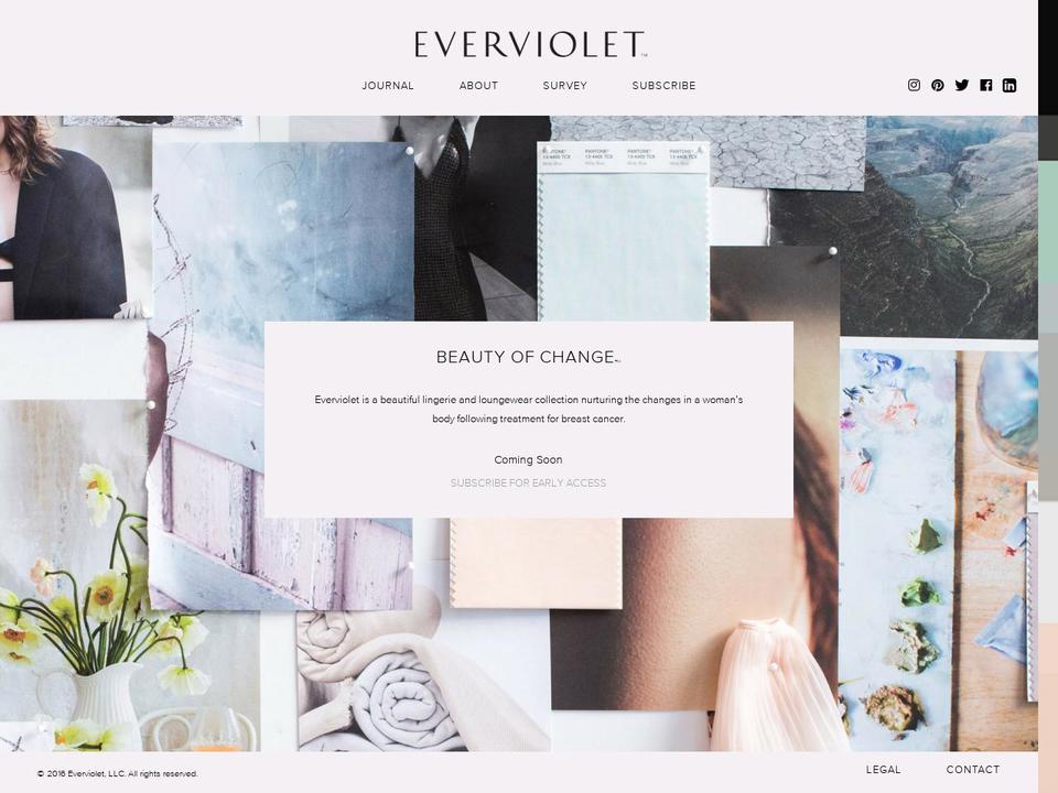 everviolet.com shopify website screenshot