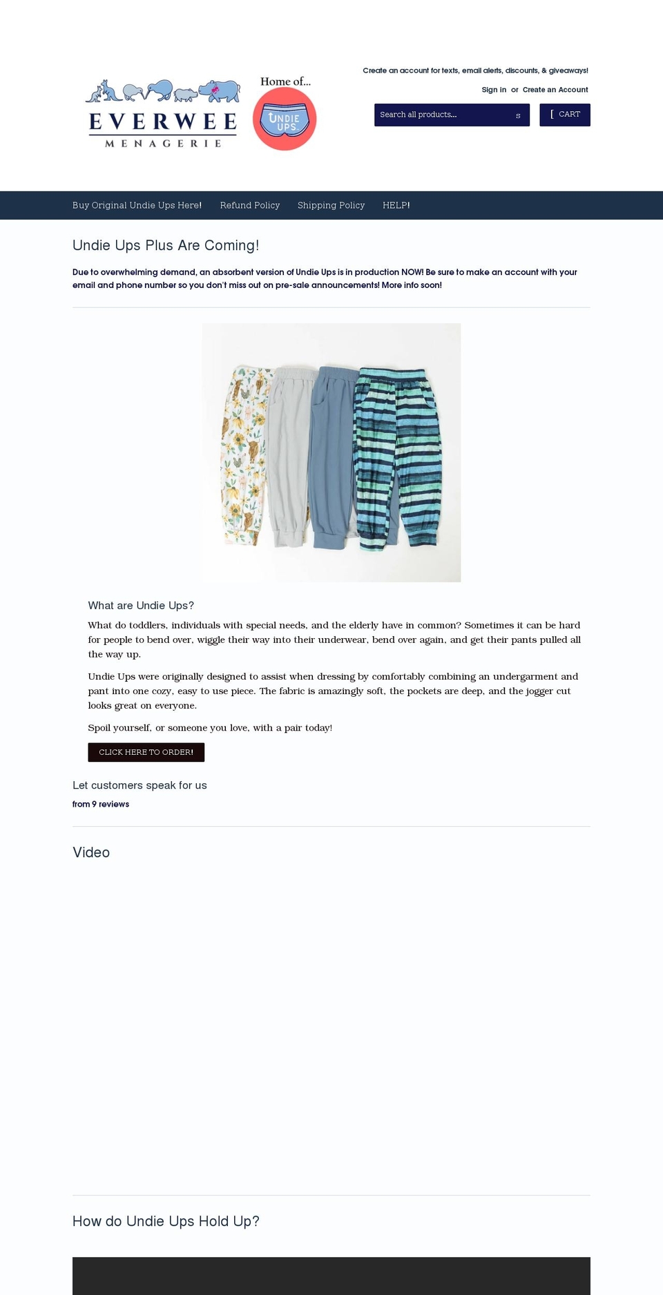 everwee.com shopify website screenshot