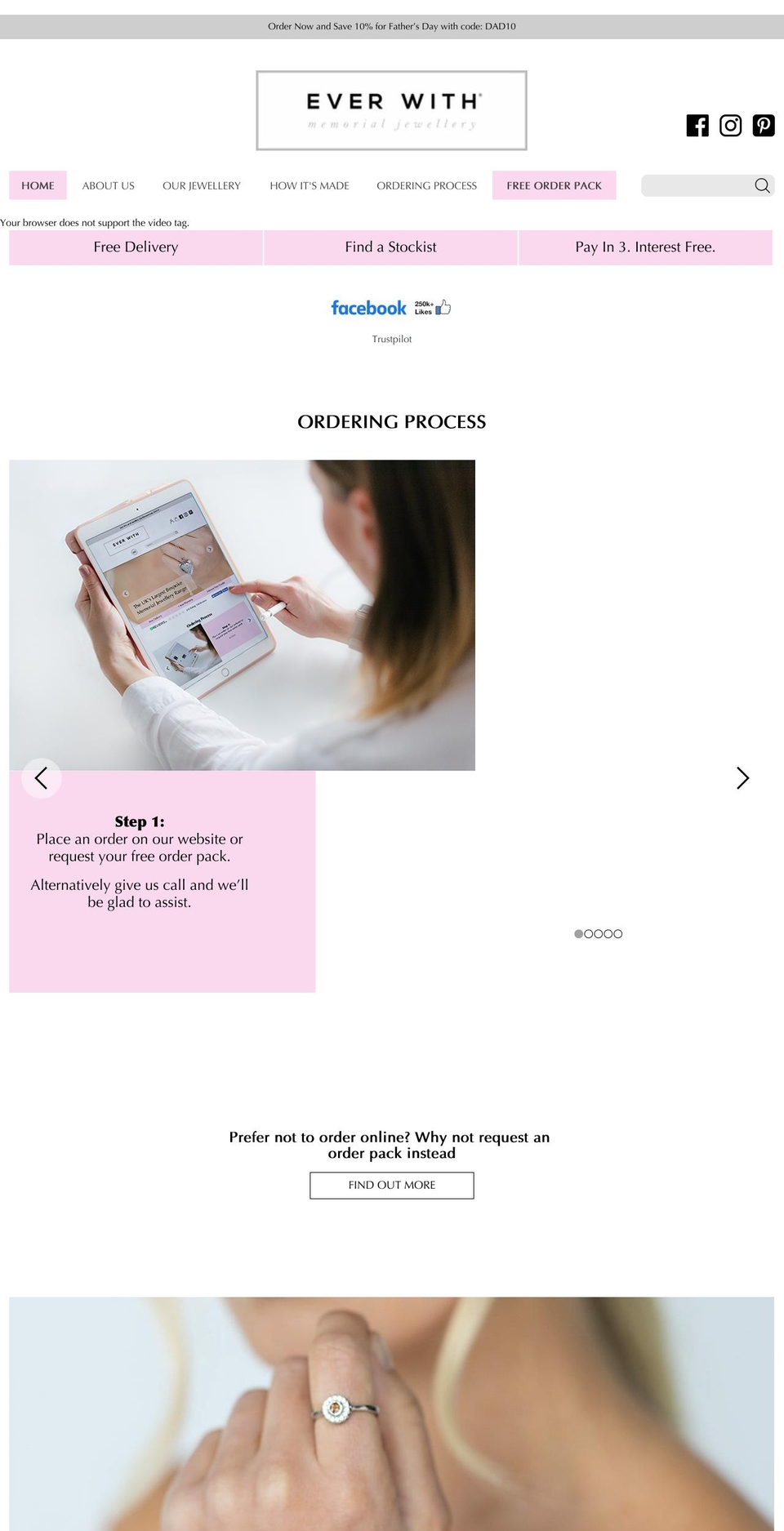 everwith.co.uk shopify website screenshot