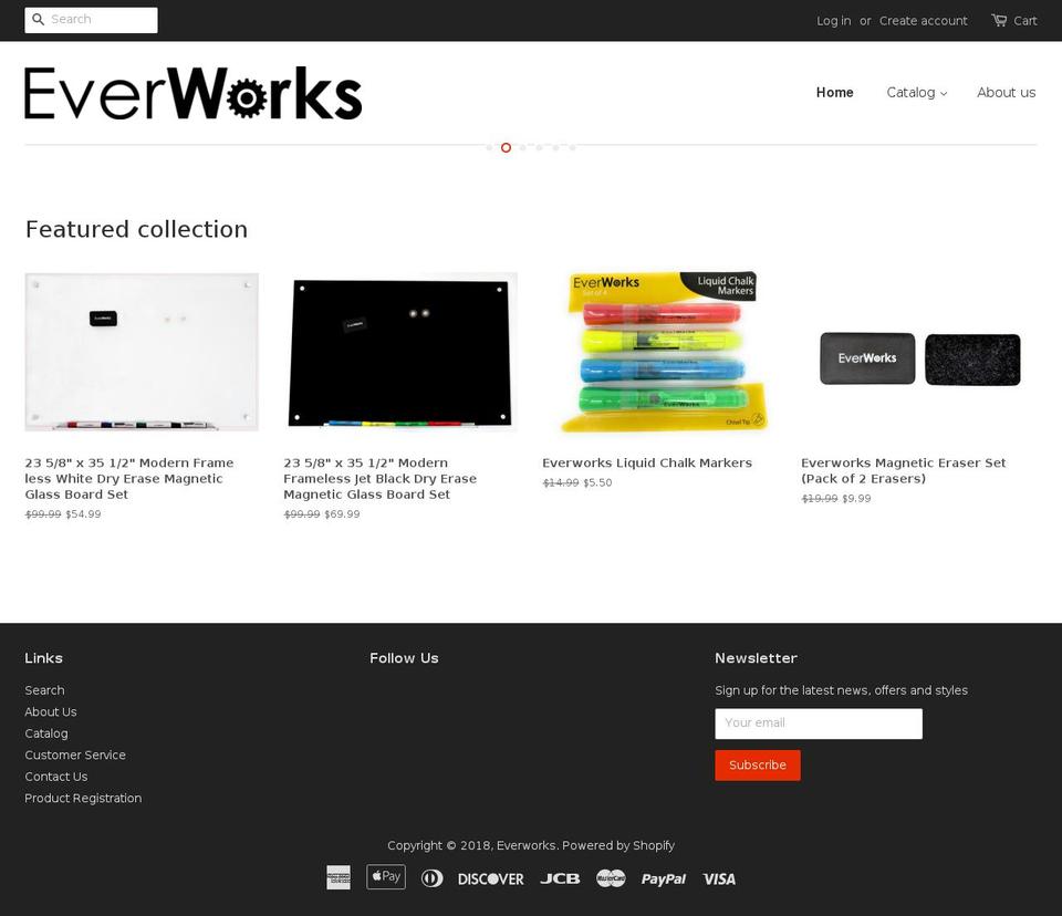 everworks.myshopify.com — Shopify storefront screenshot