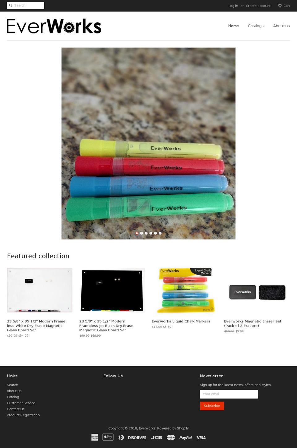everworkscompany.com — Shopify storefront screenshot