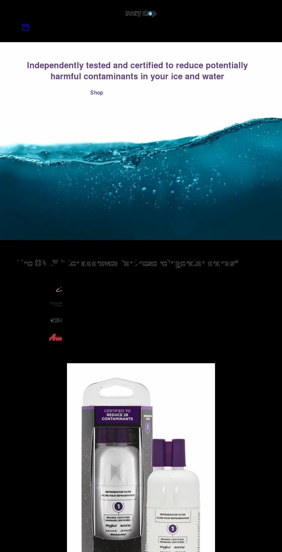 every-drop.com shopify website screenshot