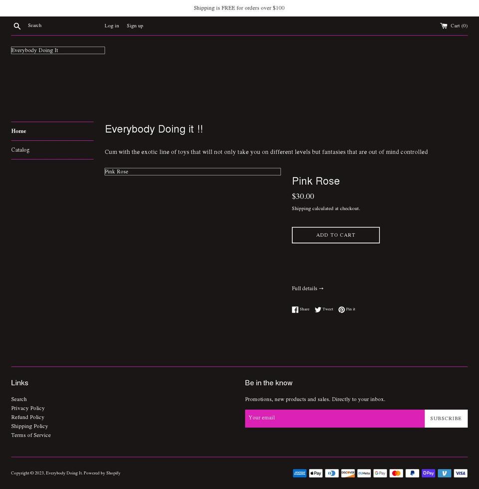 everybodydoingit.com shopify website screenshot