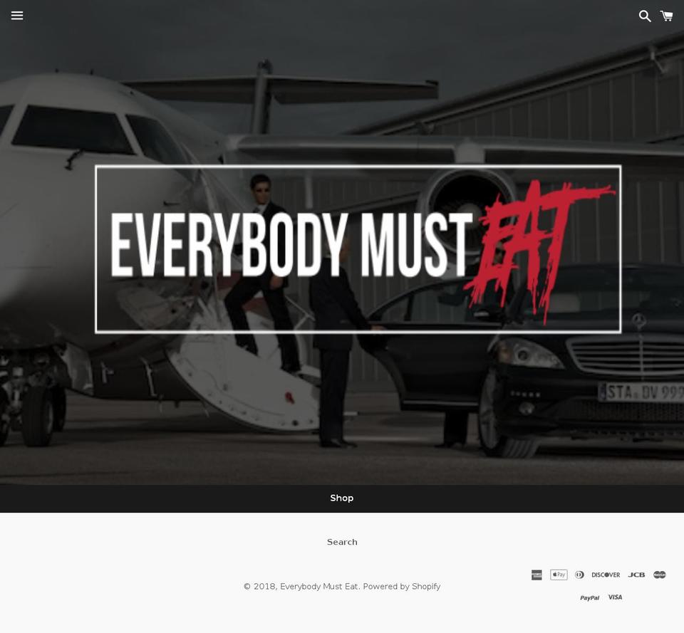 everybodymusteat.com — Shopify storefront screenshot