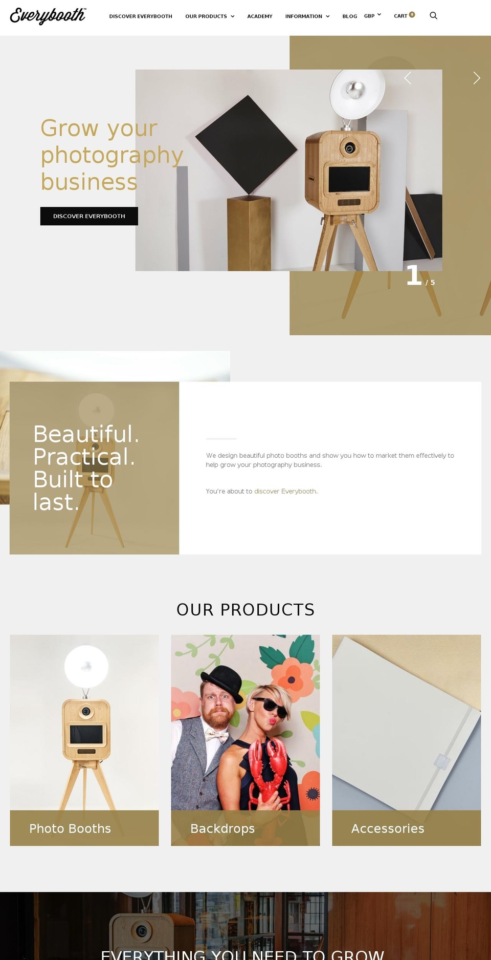 everybooth.com — Shopify storefront screenshot