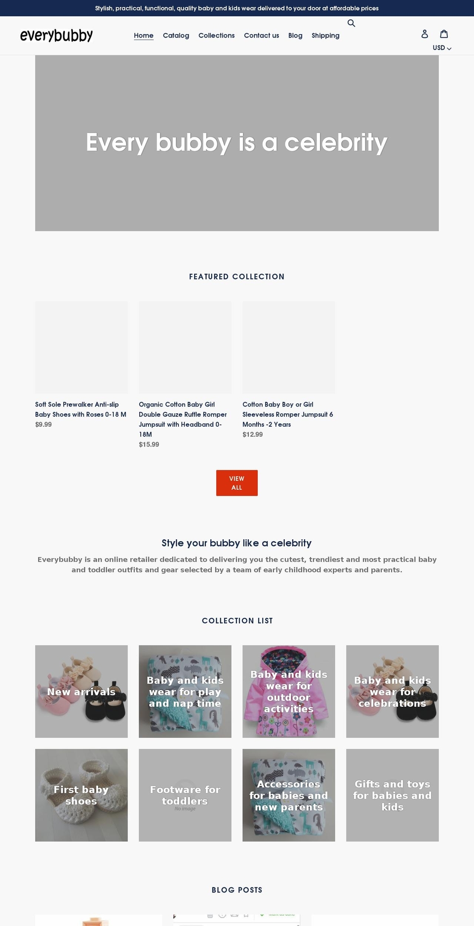 everybubby.com shopify website screenshot
