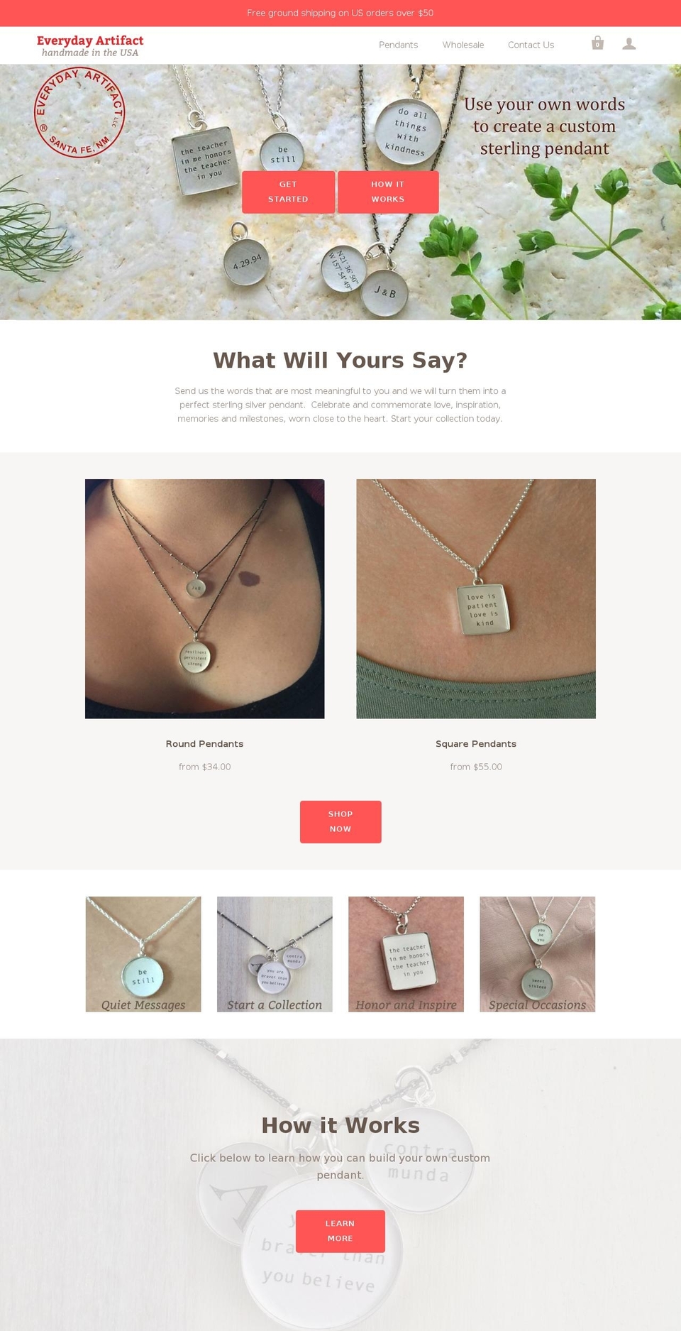 everydayartifact.com — Shopify storefront screenshot