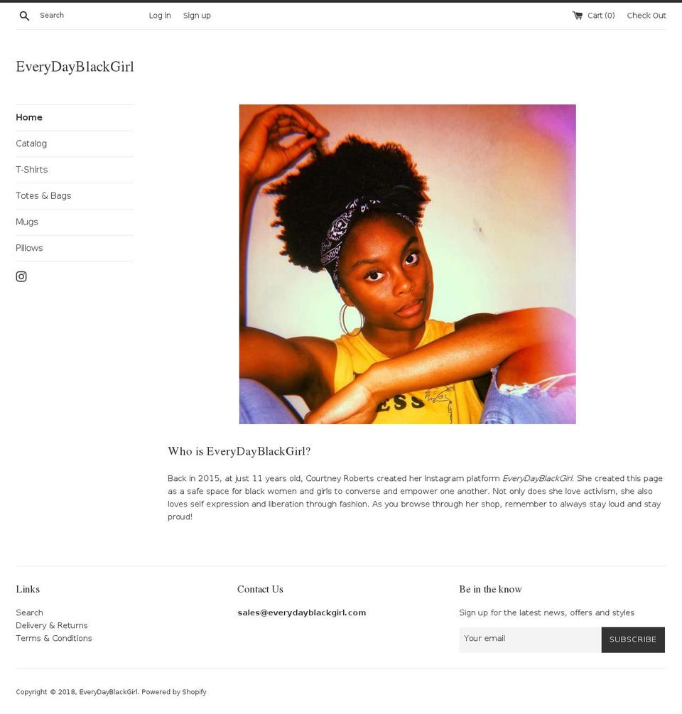 everydayblackgirl.com — Shopify storefront screenshot