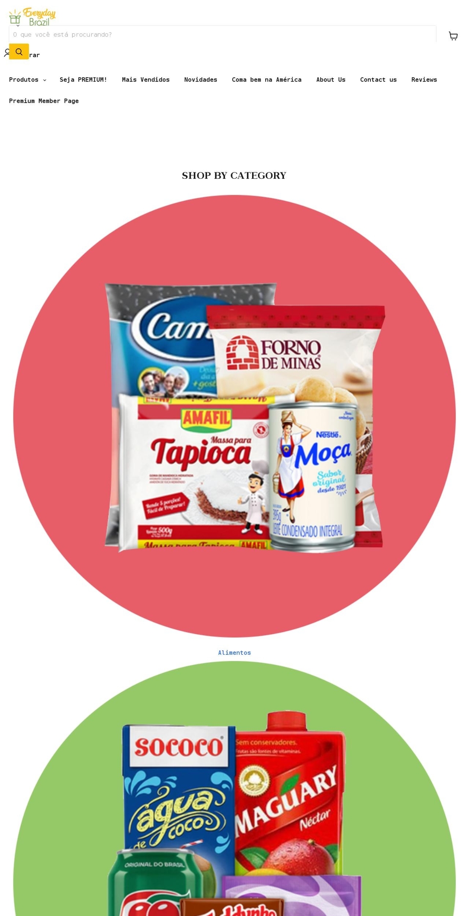 everydaybrazil.com shopify website screenshot