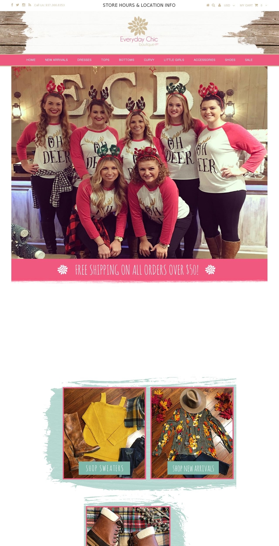 everydaychicboutique.com shopify website screenshot