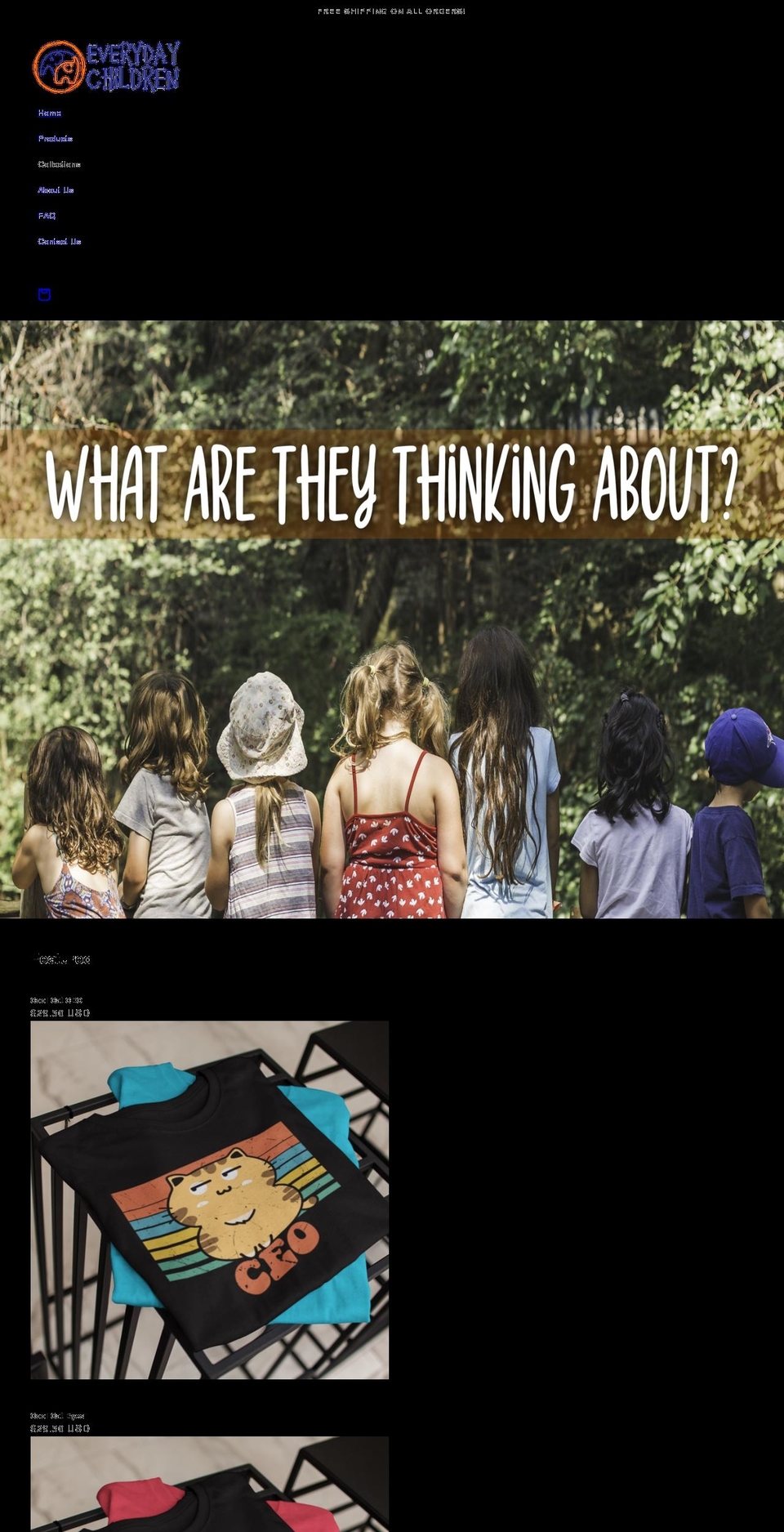 everydaychildren.com shopify website screenshot