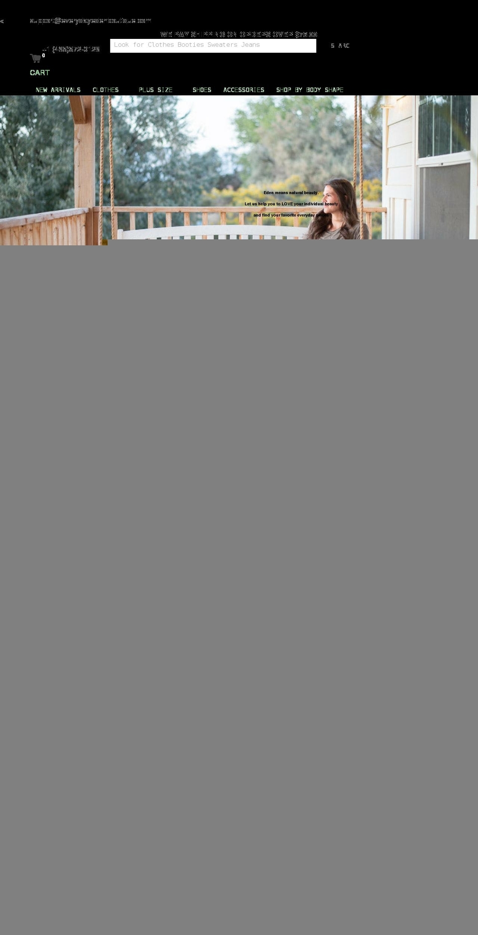 everydayedenboutique.com shopify website screenshot