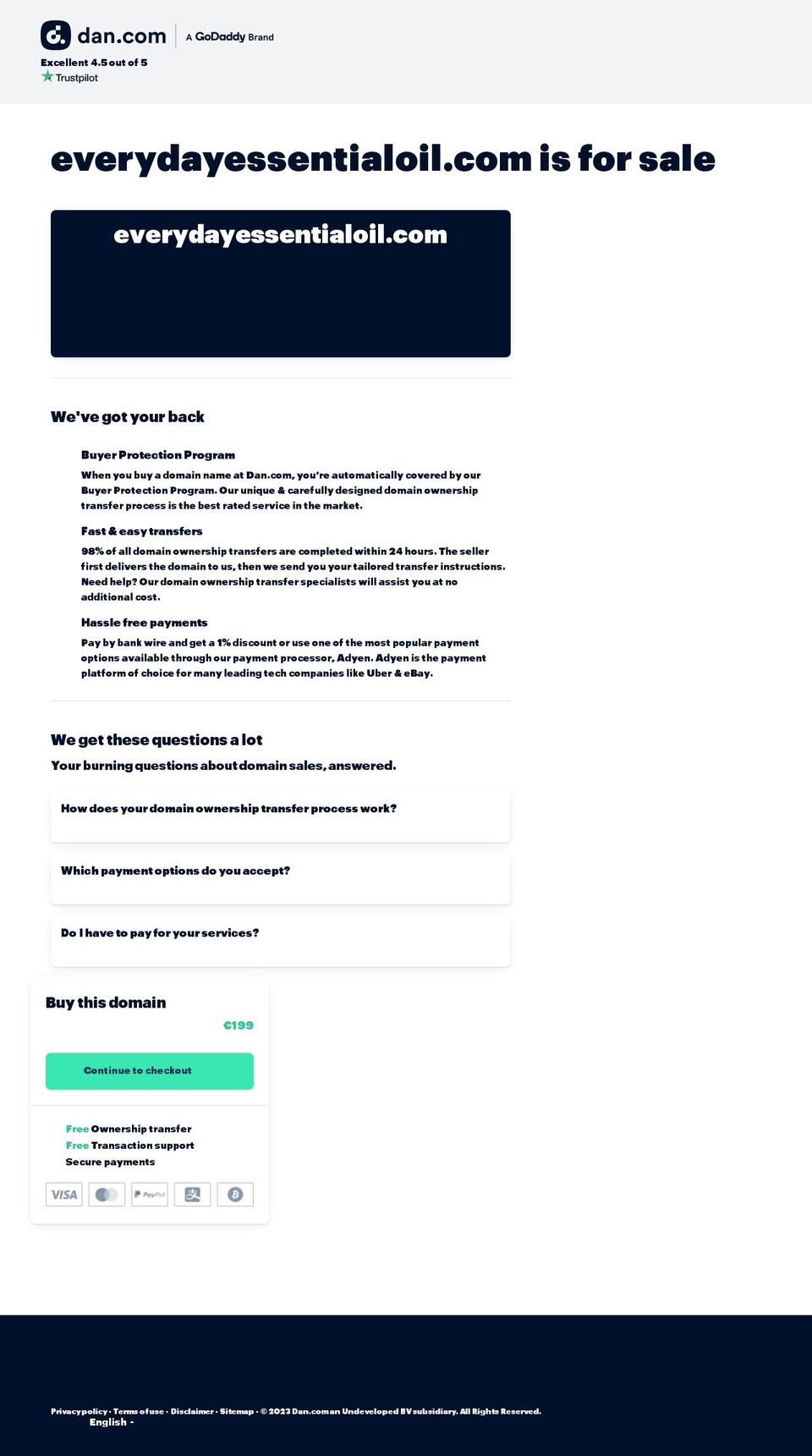 everydayessentialoil.com — Shopify storefront screenshot
