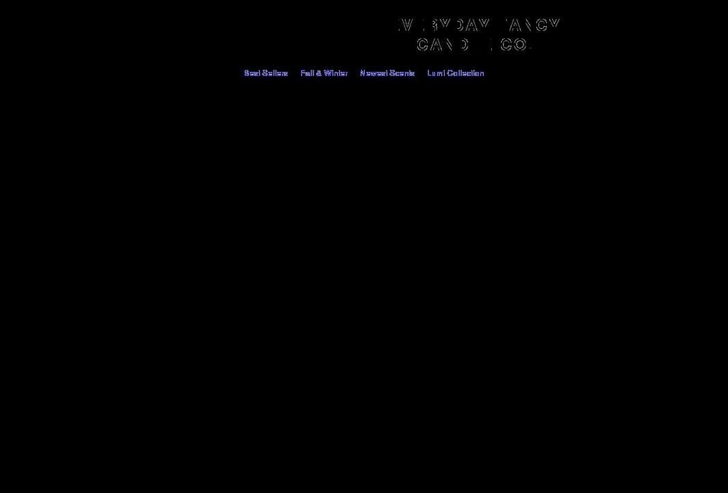 everydayfancycandleco.com shopify website screenshot