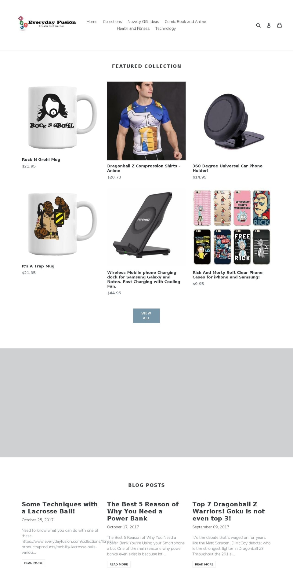 everydayfusion.com — Shopify storefront screenshot