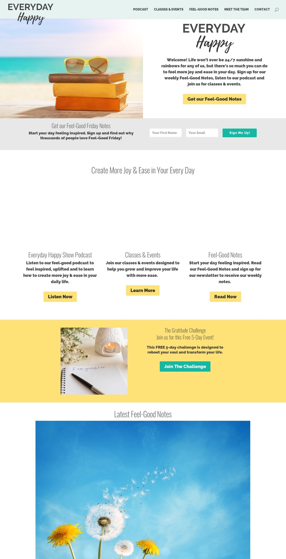 everydayhappylife.com — Shopify storefront screenshot